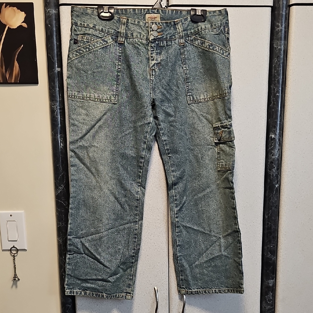 Abercrombie & Fitch Blue Denim Capri Jeans, Size 10